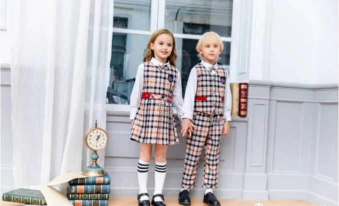 小学均匀春季秋季马来西亚校服制服男生穿女子学校连衣裙一套统一