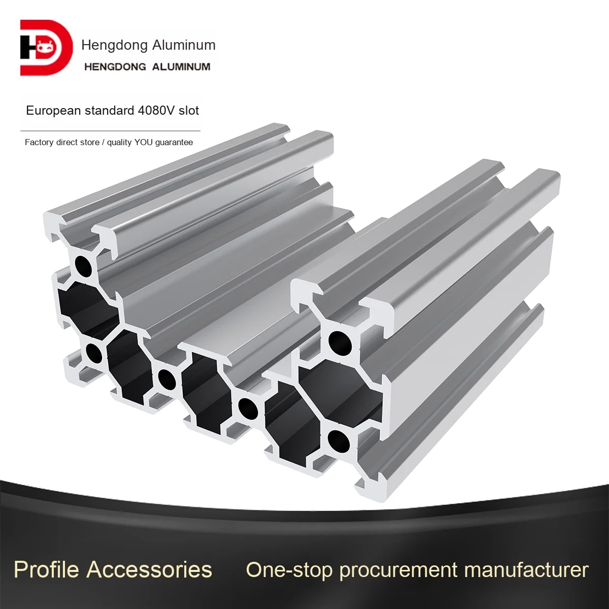 Industrial 4080U Series European Standard Aluminum Alloy Profile 20 Series 4080v-slot for 3D Decorations Cabinets CNC Cutting manufacture