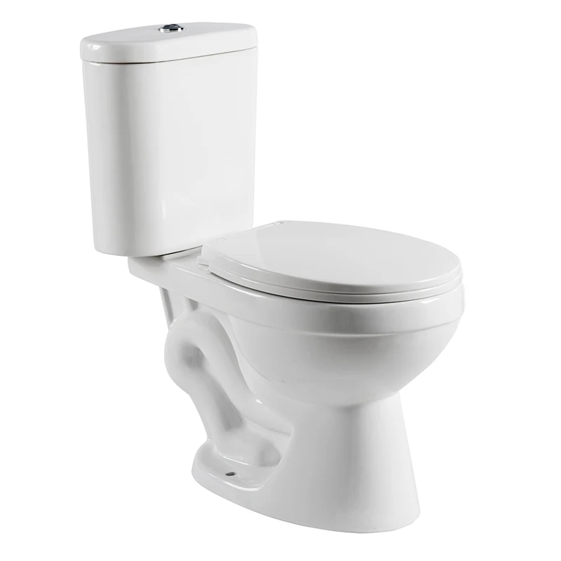 Manufacturer Ceramic Sanitary Ware Two-piece Bathroom Floor Mounted  WC siphonic split Toilet MJ2109