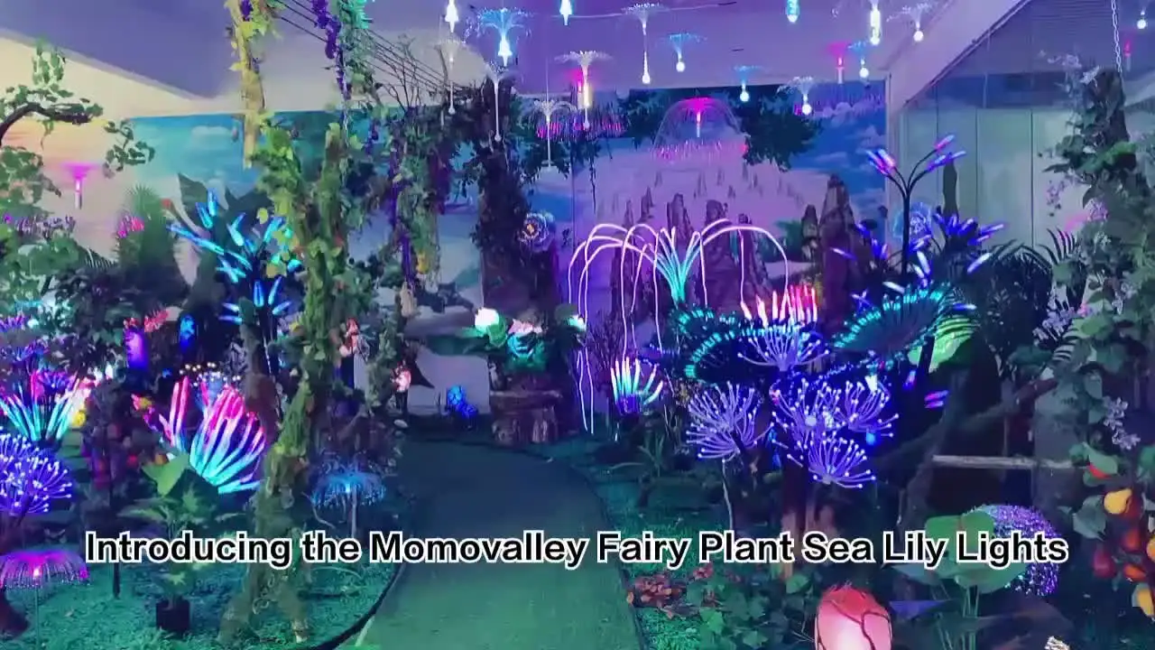 Momovalley Fairy Plant Sea Lily Lights Magic Forest LED Decorative Lights  Indoor and Outdoor Holiday Lighting