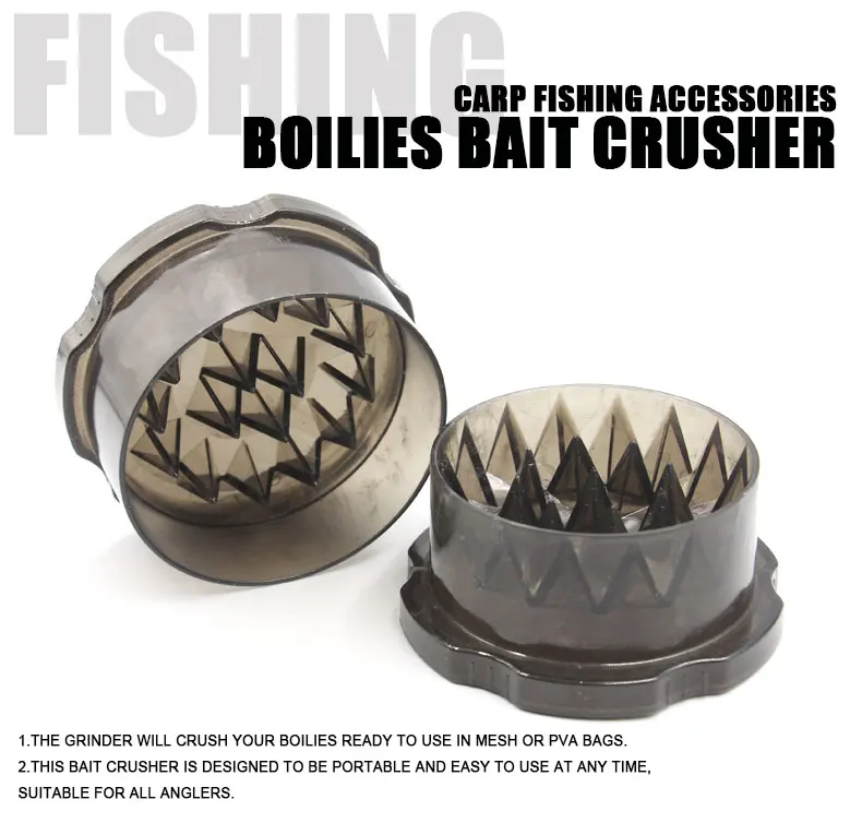 Boilie Bait Crusher Grinder for Carp Fishing Brown One Size