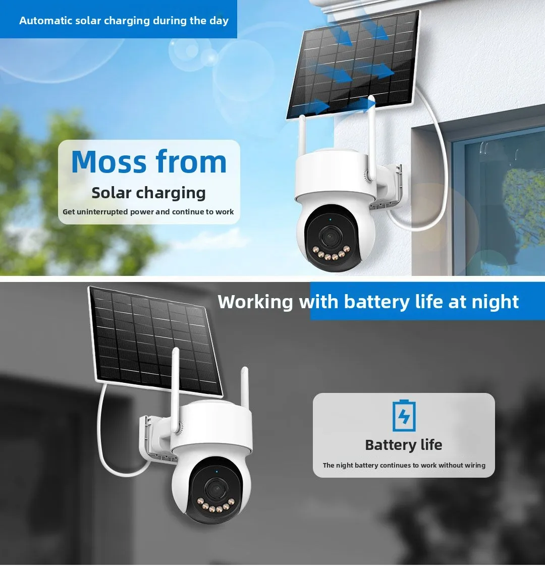 Icsee 4MP 4G AOV Solar Monitoring Camera Low Power IP Night Vision 2.8mm WiFi Cloud Surveillance Video Solar Power IP Camera