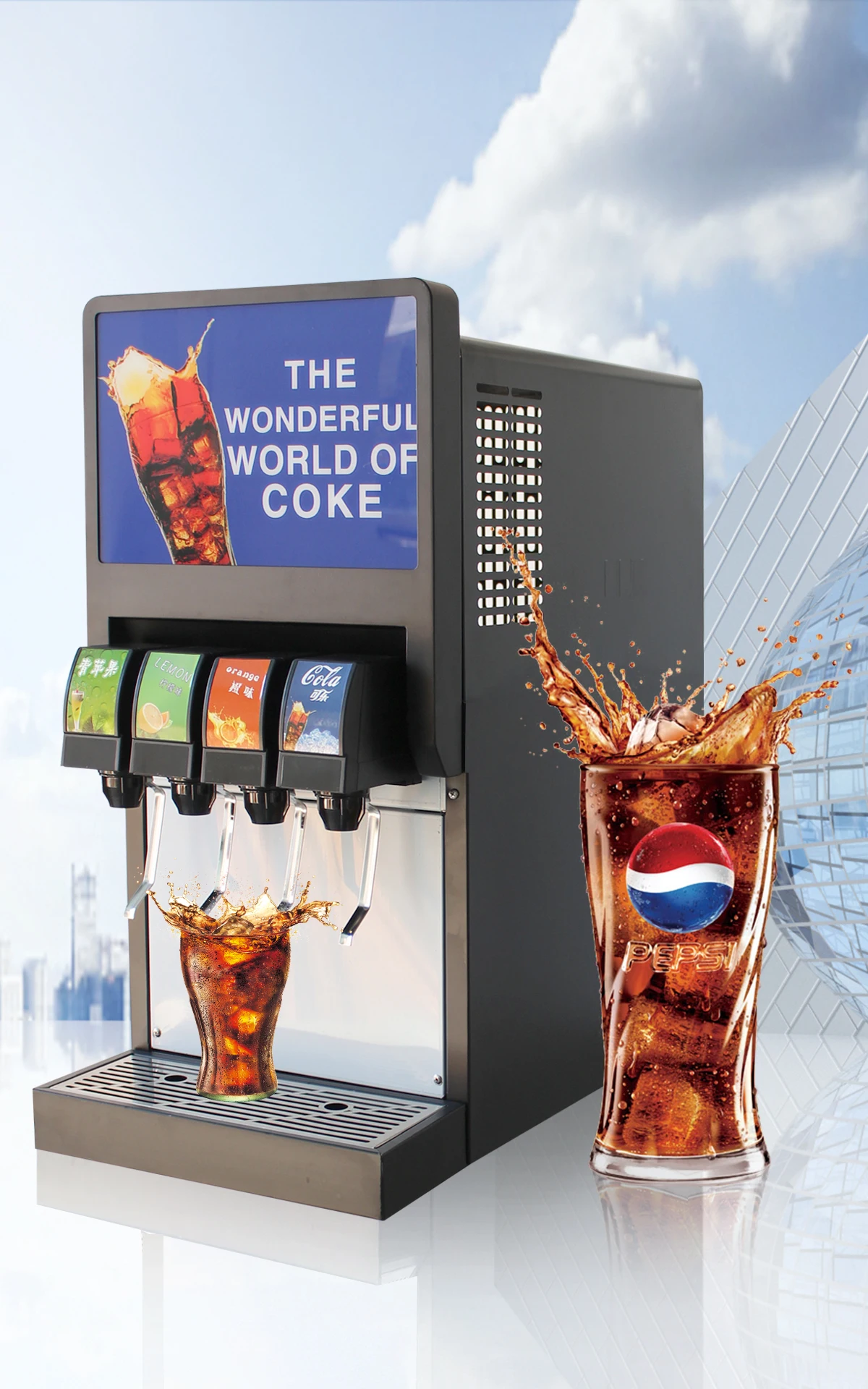 Soda Fountain Dispenser Machine Soda Water Dispenser Soda Making
