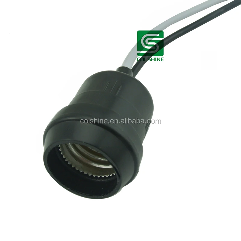 Waterproof Lampholder Plastic Lamp Holder E27 Light Socket With Cable