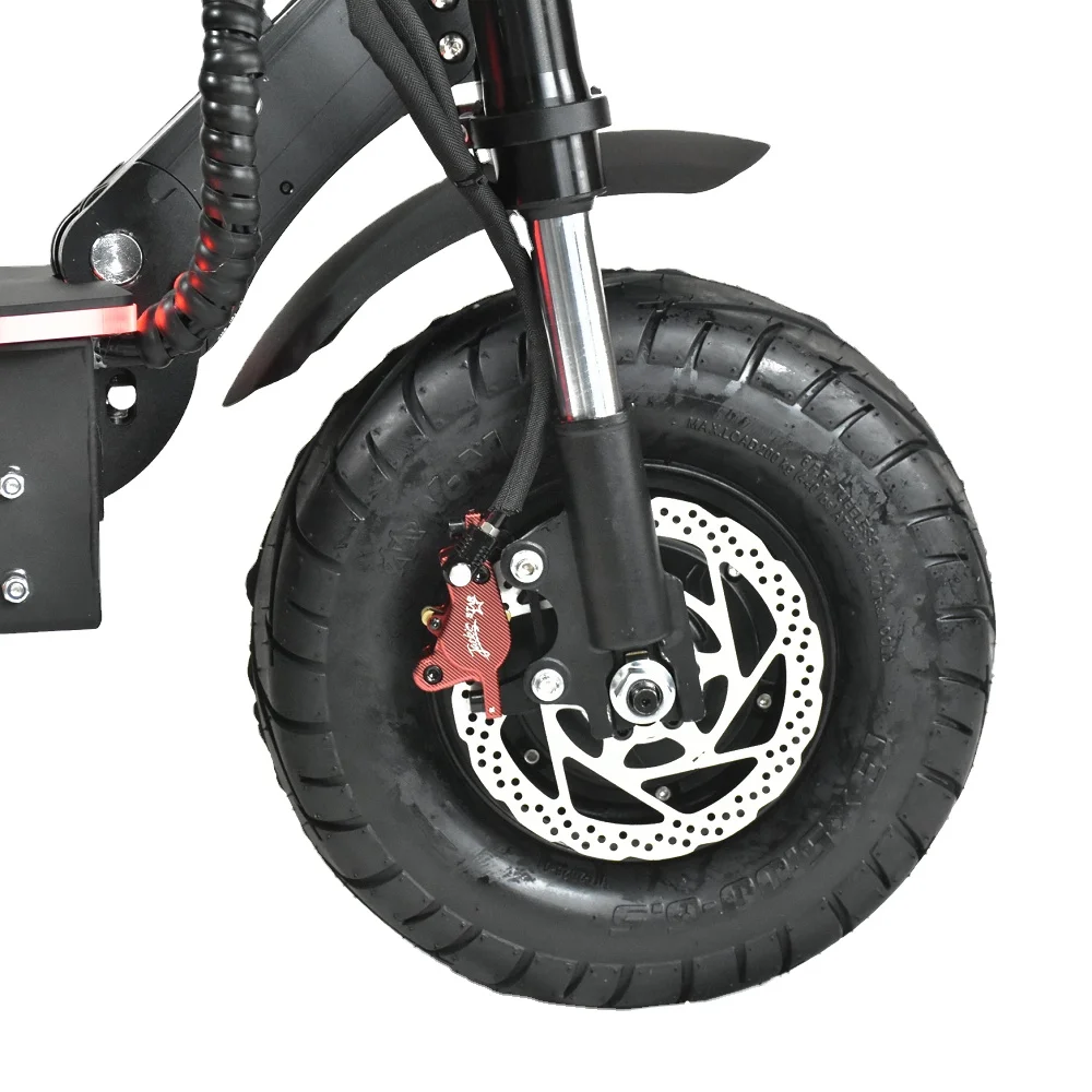 8000w 72v 13 Inch Dualtron Kick Scooter Double Brakes Suspension