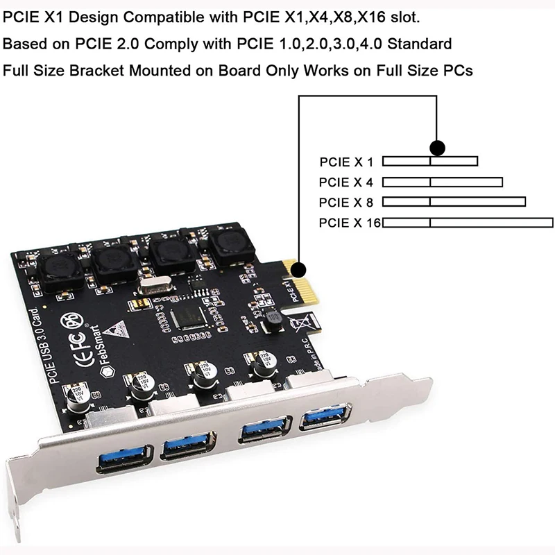 Usb 3 0 Super Fast 5gbps Pci Express Pcie Expansion Card For Desktop Windows Server Xp 7 Vista 8 8 1 10 Self Powered Buy Usb Hub With Smart Charging Ports Usb 3 0 Hub 4 Ports Pcie Expansion Card Product On Alibaba Com