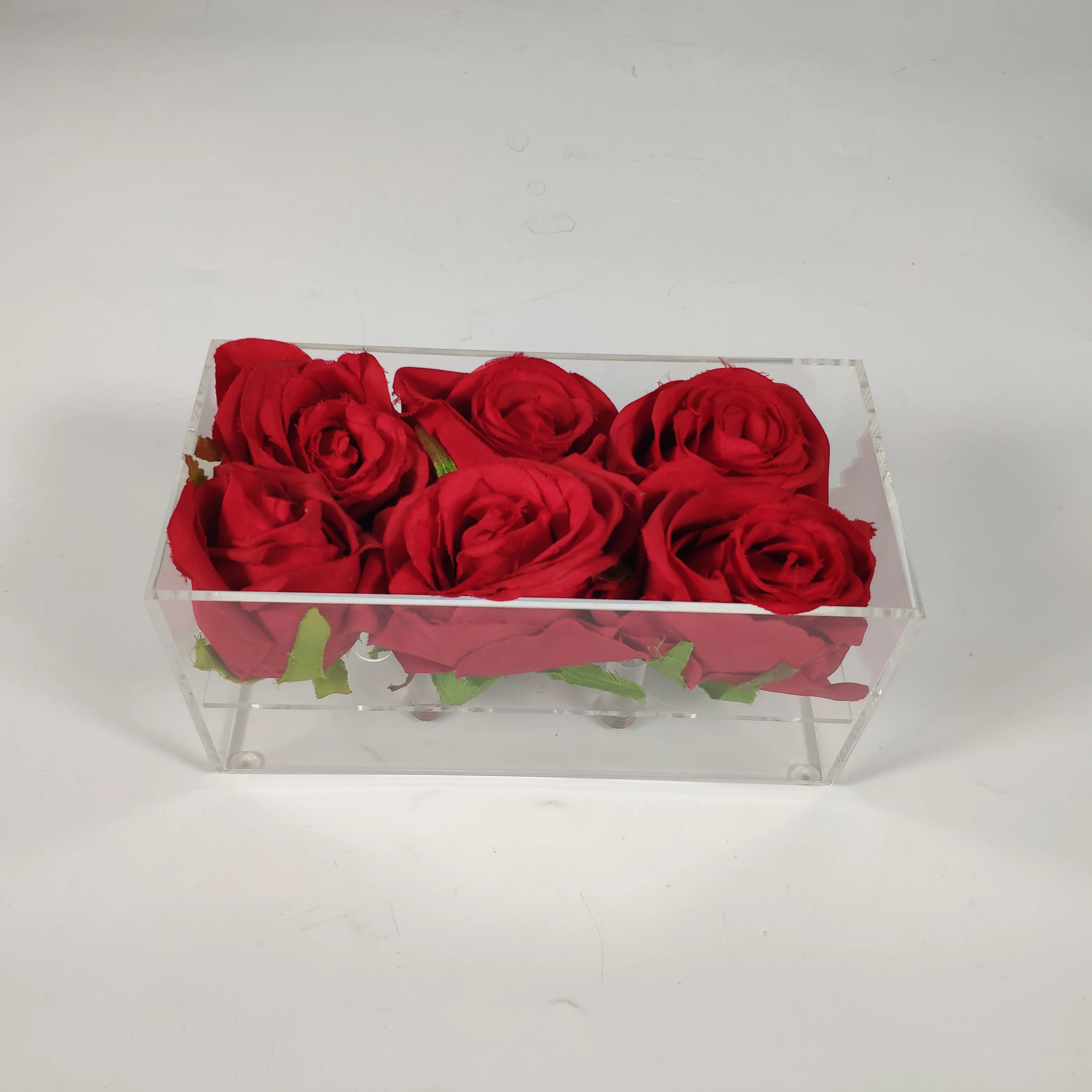 plexiglass acrylic mothers day flower box customize plastic gift
