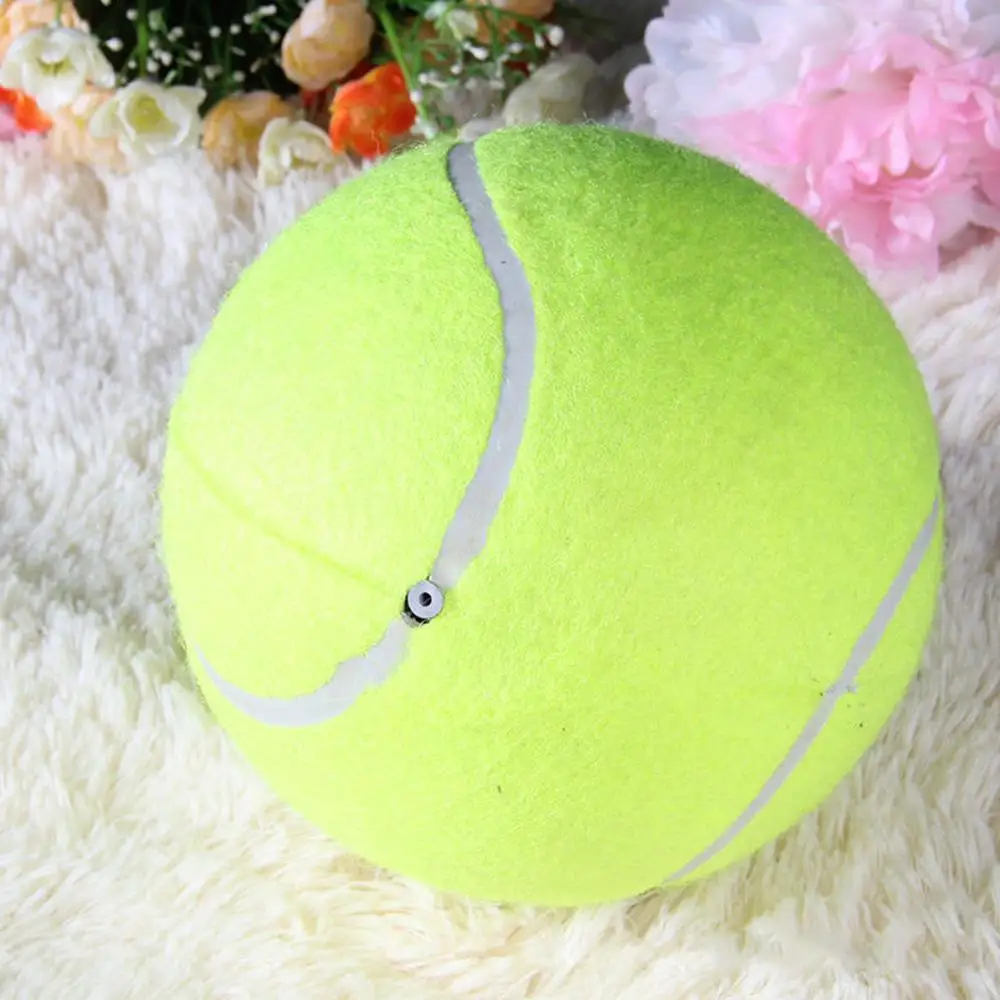 6.3/24cm Diameter Dog Tennis Ball Giant For Pet Chew Toy Inflatable