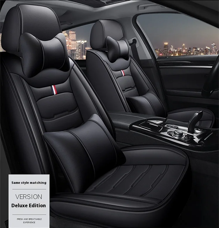 Leather Car Seat Cover Four Seasons Universal Wash-Free Cushion Easy-to-Care Seat Accessory supplier