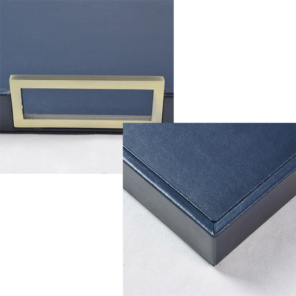 Customized Black Pu Leather Serving Tray For Hotel Buy Brown Faux