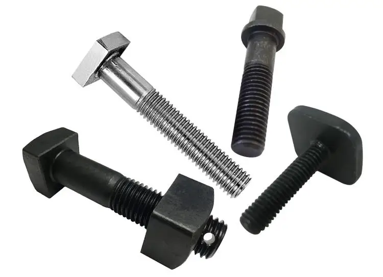 Zinc plated steel hammer square head bolts with nuts Products from
