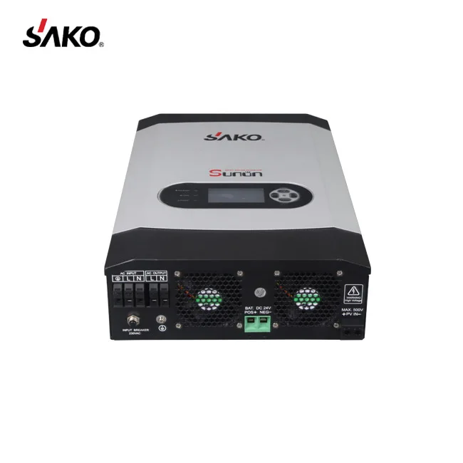 Sako Sunon Hybrid Solar Inverter 3000w 24v Inverter With Charger 3kw