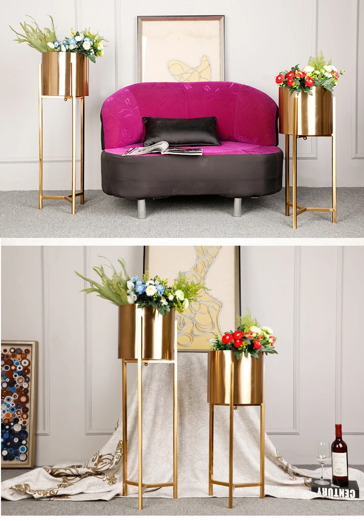 Wholesale Large Floor Vases Luxury Antique Cast Iron Stands Handmade