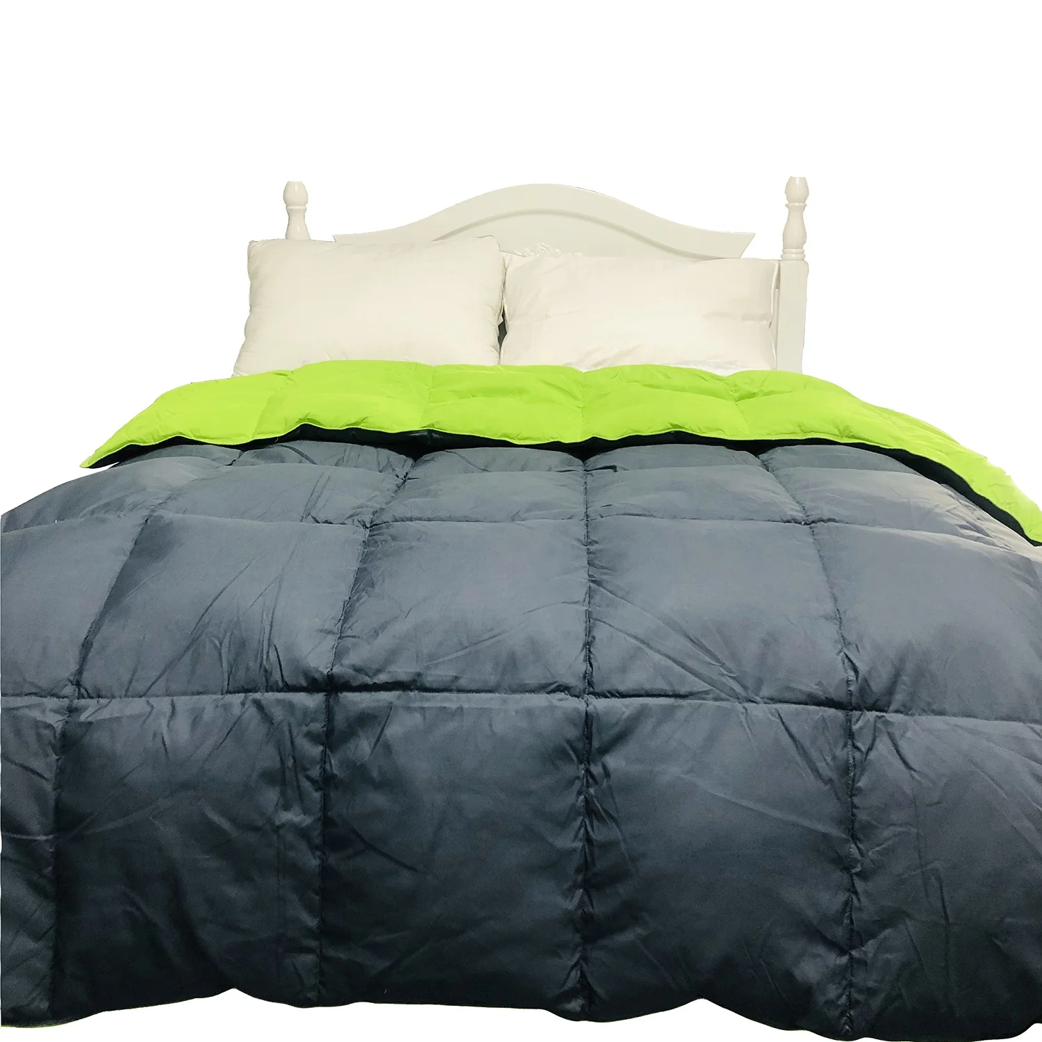 Ball Microfiber Filling Patchwork Comforter Sets White And Black