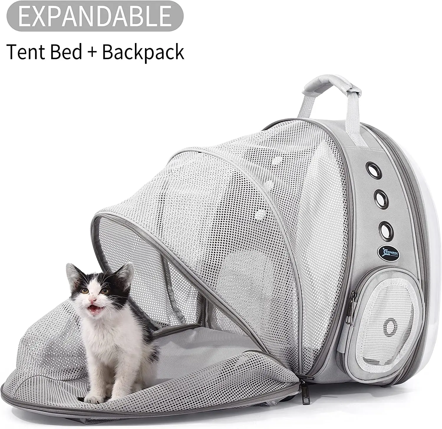 Best Quality Expandable Cat Carrier Backpack With Vent Fan Space