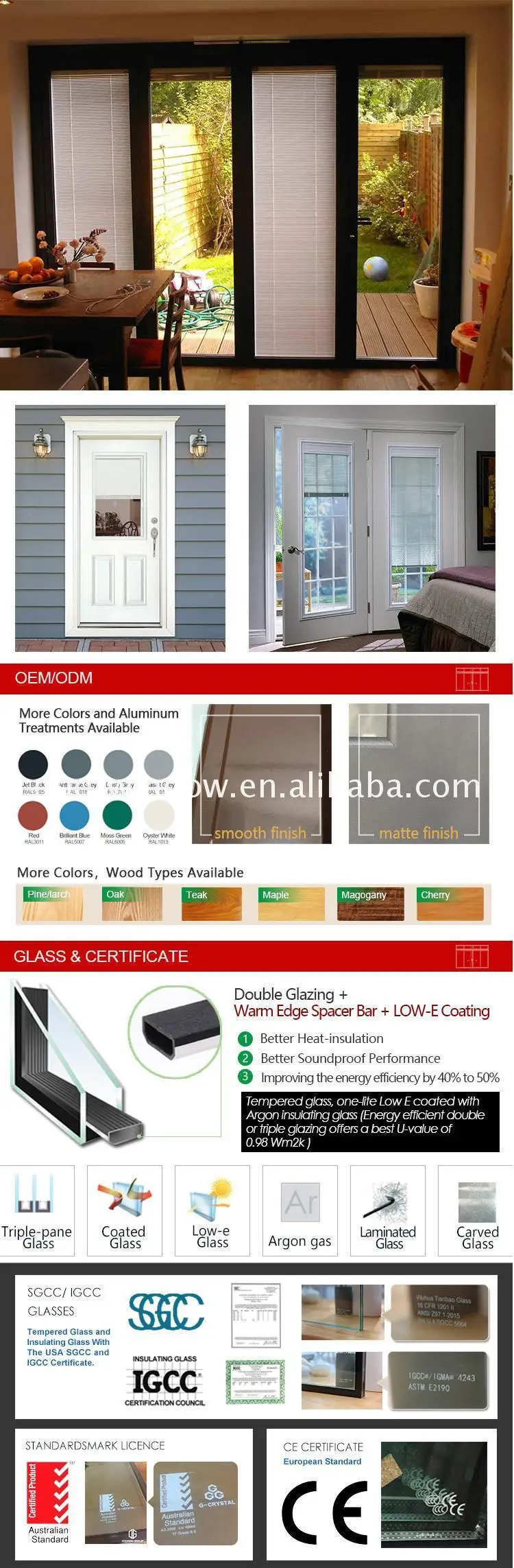 Chinese factory metal entry doors manufacturers of aluminium main single door designs for home