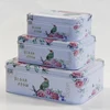 New style rectangular tea metal tin box with lock