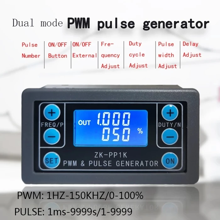 Digital Display XY-PWM Square Wave Rectangular Wave Pulse Signal Generator #cz 