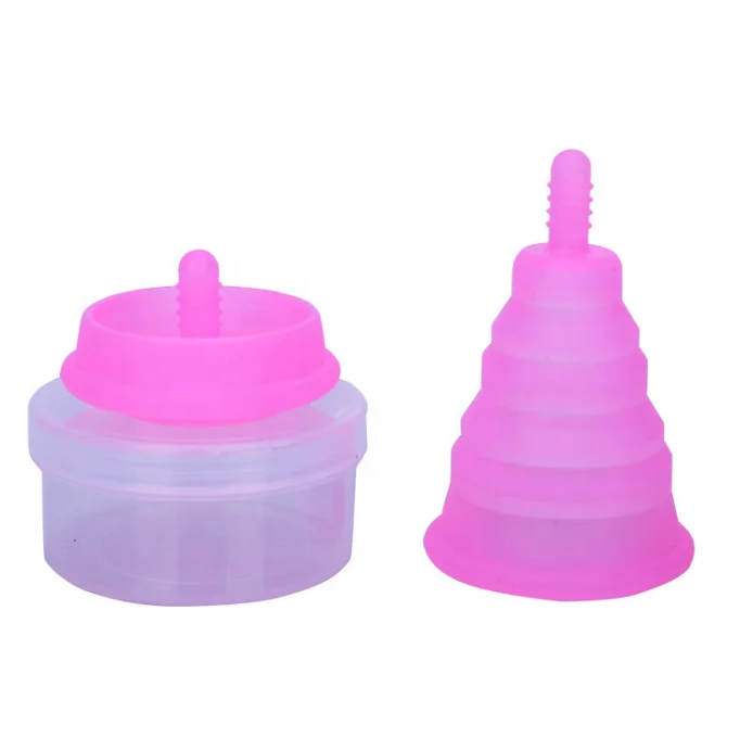 Very Soft 100% Medical Silicone Folding Menstrual Cup For Women Period