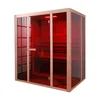 Red Cedar wood, hemlock wood, spruce wood material 1-8 persons dry steam bath steam sauna room for sales