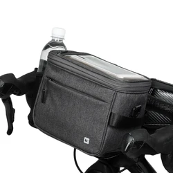 Rhinowalk waterproof grey durable with phone case handlebar front bag bike