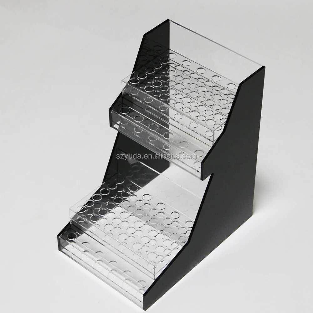 Floor Standing Lucite Puff Holder Large Acrylic Hair Extension Display