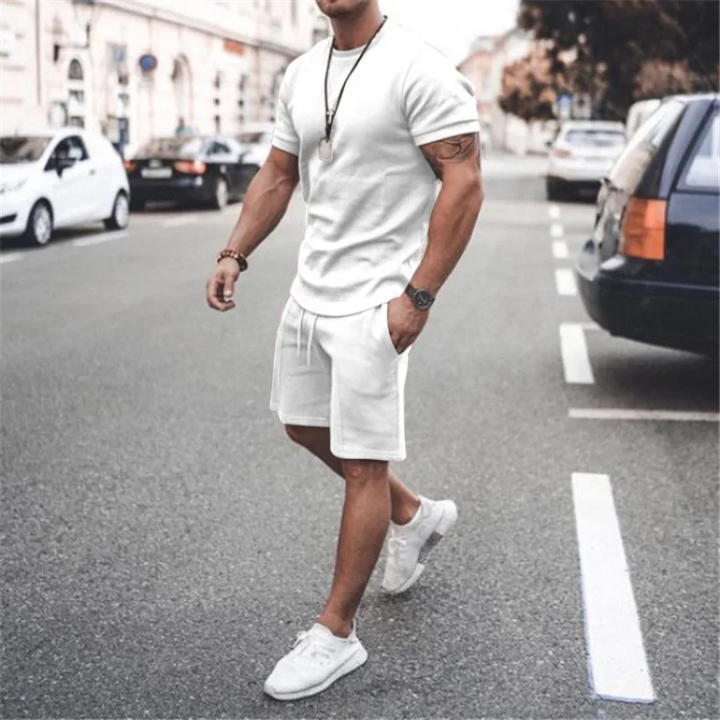 New arrivals 2023 summer men clothing clothes 2023 trending men's biker shorts s summer outfit men 2 two piece short723_voghion.com