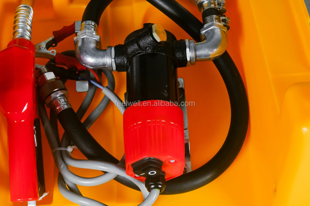 Truck Car Electric 240l Portable Fuel Tank Unit With Pump Nozzle Hose