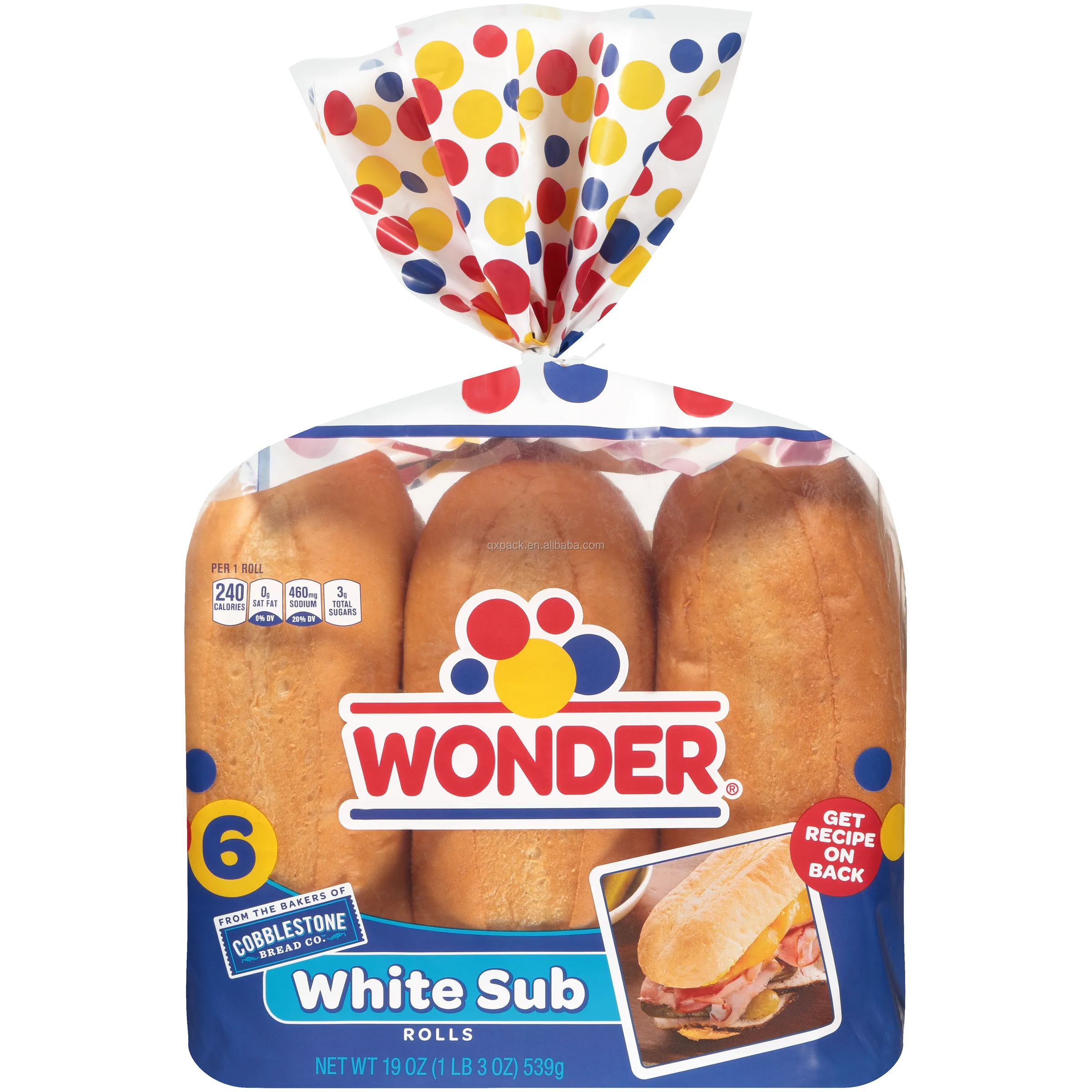 Customized Printed Plastic Bread Packaging Bag Bakery Bag Bread Plastic