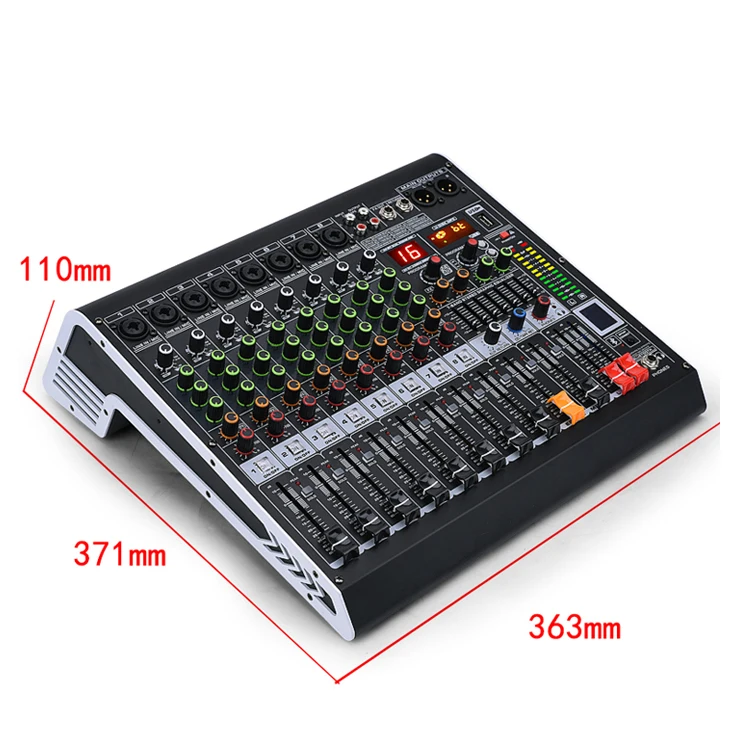 Mc8 8 Channel Professional Digital Interface Mixer Audio Sound Board