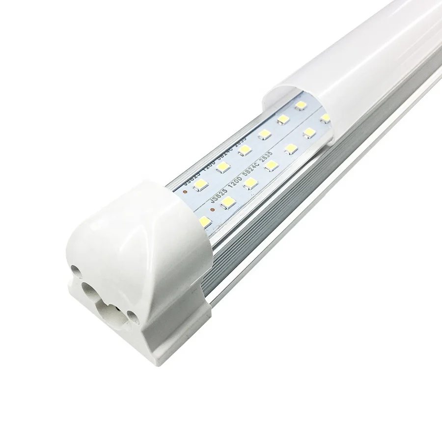 hot sale 8ft 24w 60w t8 double row linear led tube light fixture