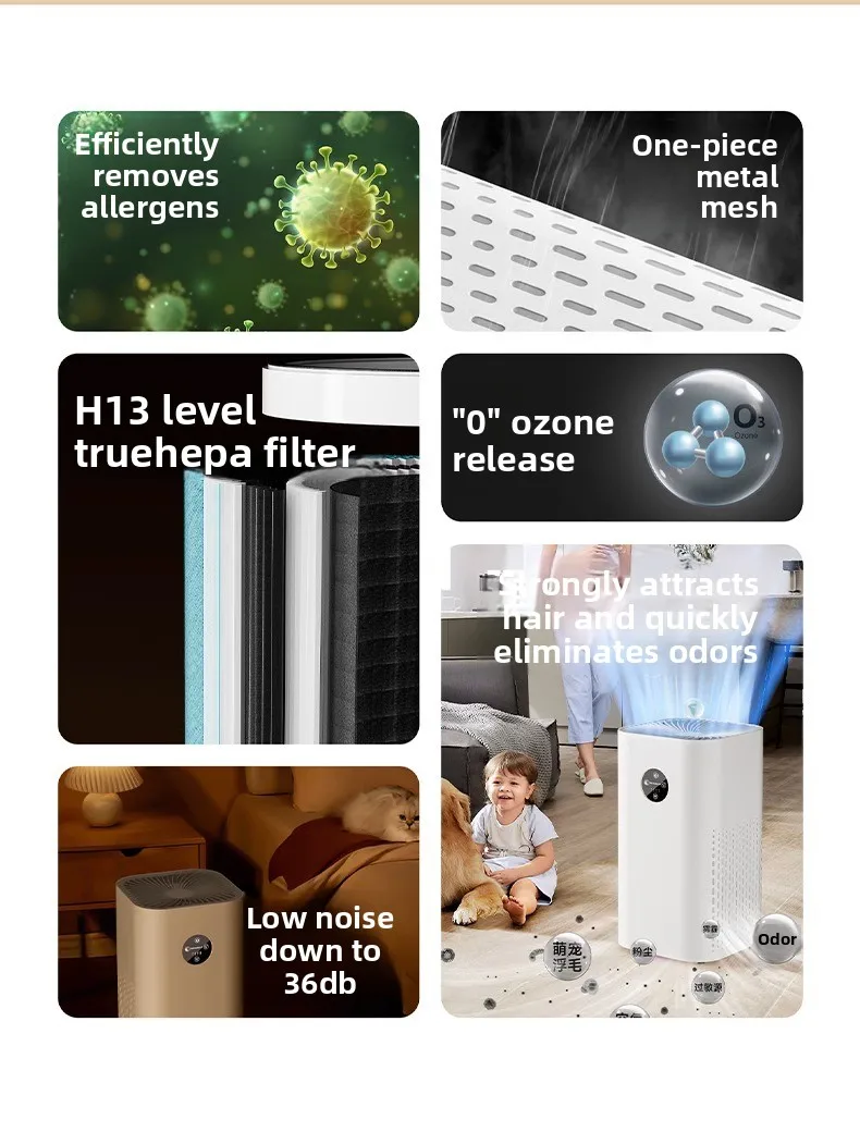 Air Purifier Home Use Odor Removal Pet Disinfection Machine Hotel Smoke Removal Mother Baby Gifts Cross-Border Wholesale factory