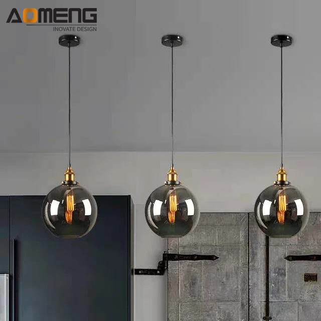 AOMENG Nordic Home Designer Glass Melt Pendant Lamp Modern Chandelier Light