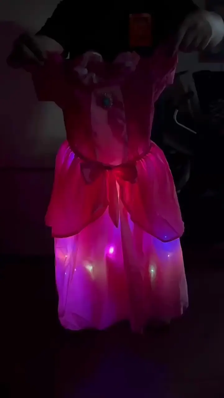 princess peach light up dress Light Up Princess Costume Princess Peach Dress Girls Ecuador