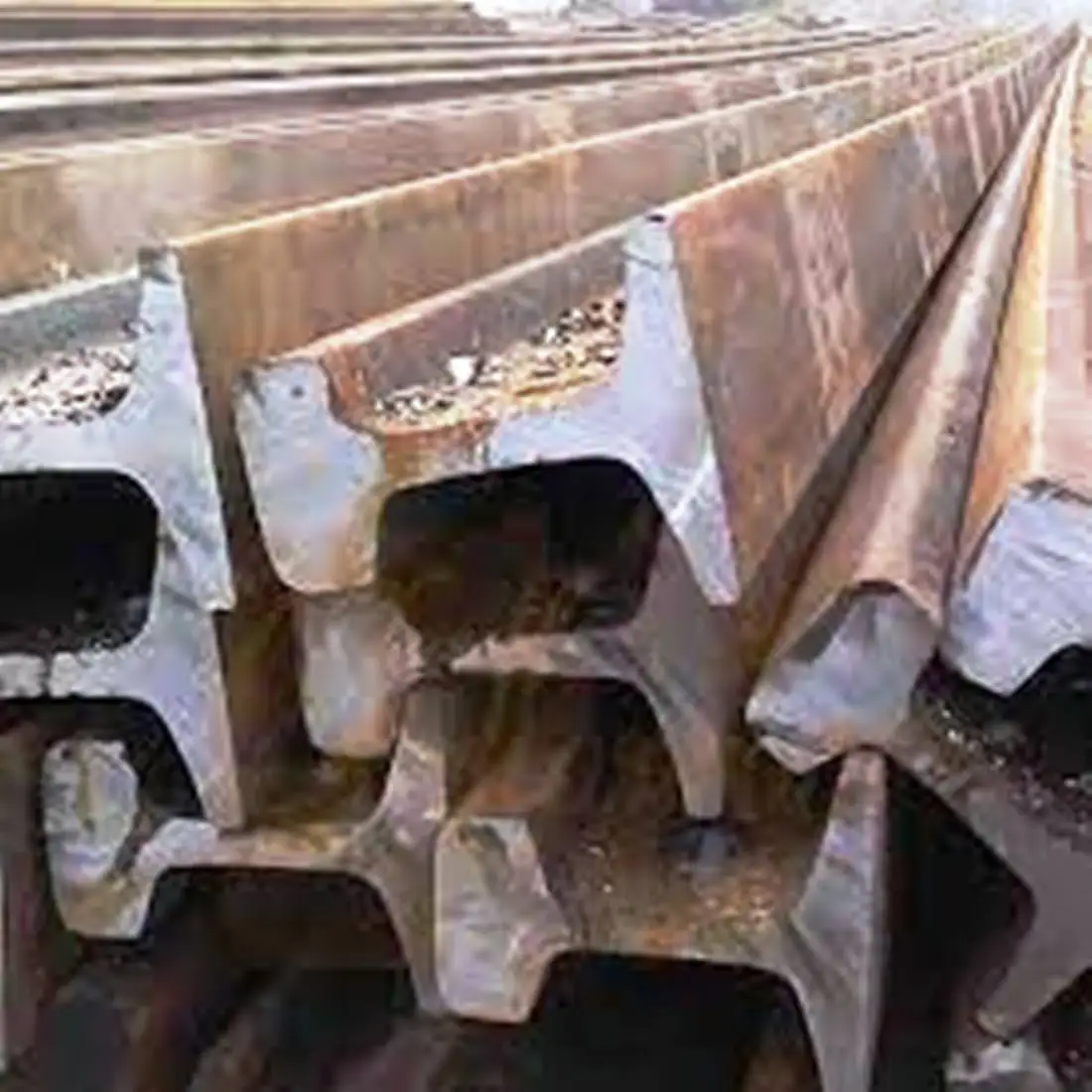 Factory Warehouse Supply Best Quality Used Rails Scrap R50 R65 Rail Track Metal Railway for Sale