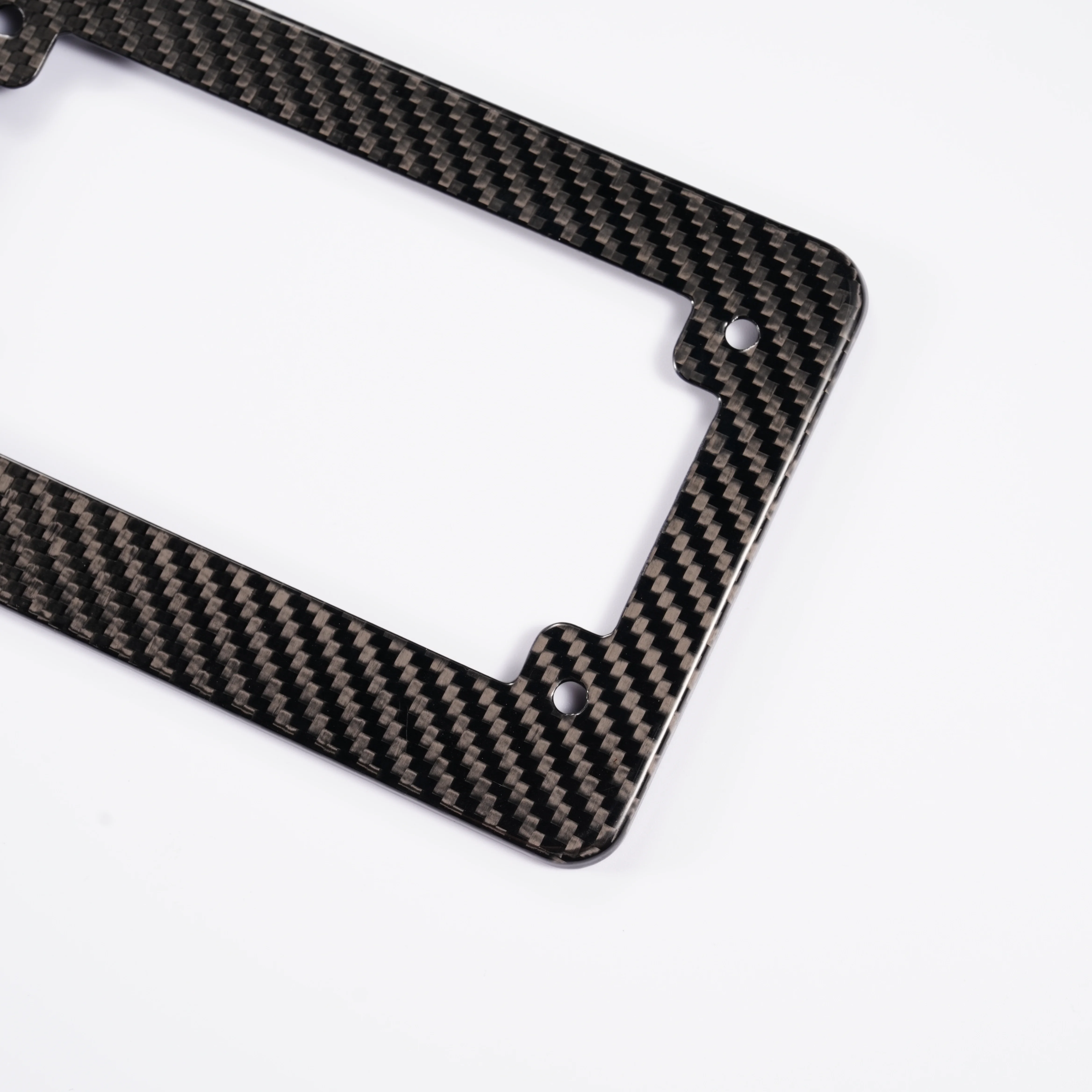 US Stock NT Real 100% 3K Carbon Fiber Universal License Plate Frame For Motorcycle Available In CA - Foto 1