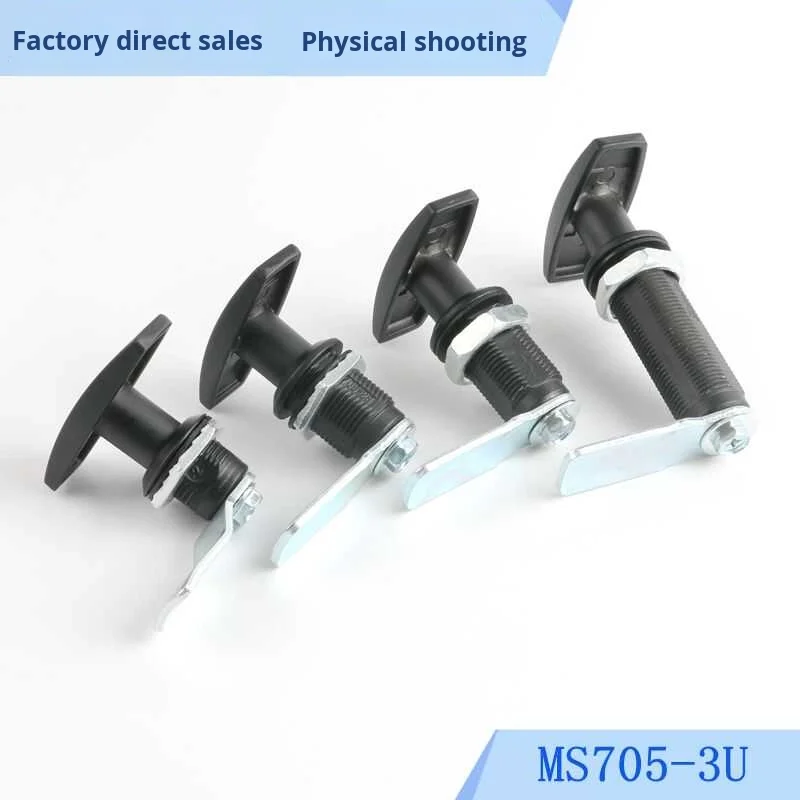 MS705-3U Industrial Cabinet Toggle Lock Chassis T-Handle Lock Distribution Box Mechanical Electrical Door Lock Alloy details