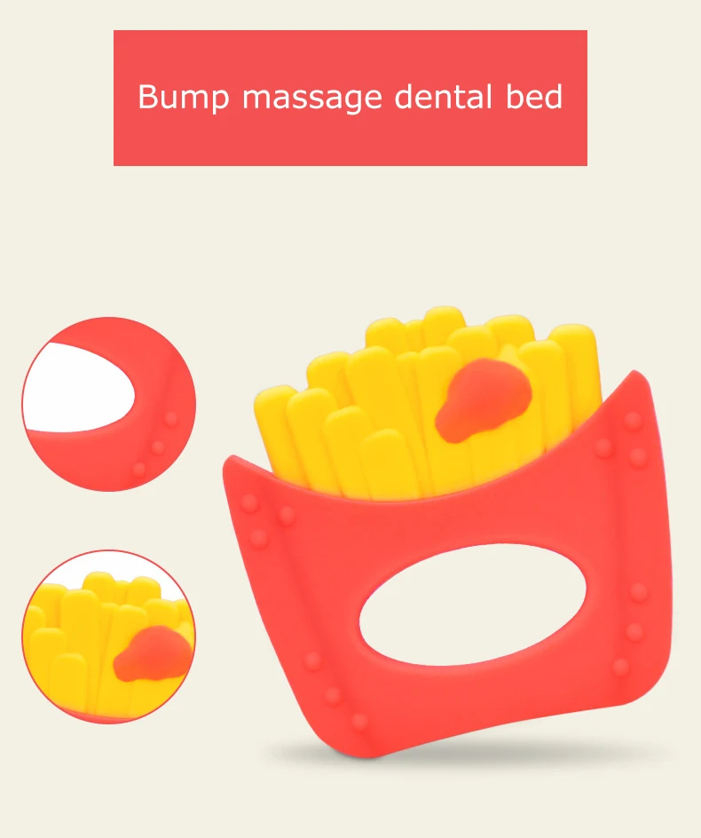 silicone fruit shape teether