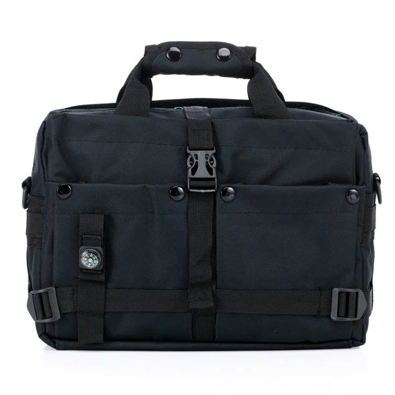 军队战术磨牙单肩包迷彩户外电脑包休闲指南针手提包