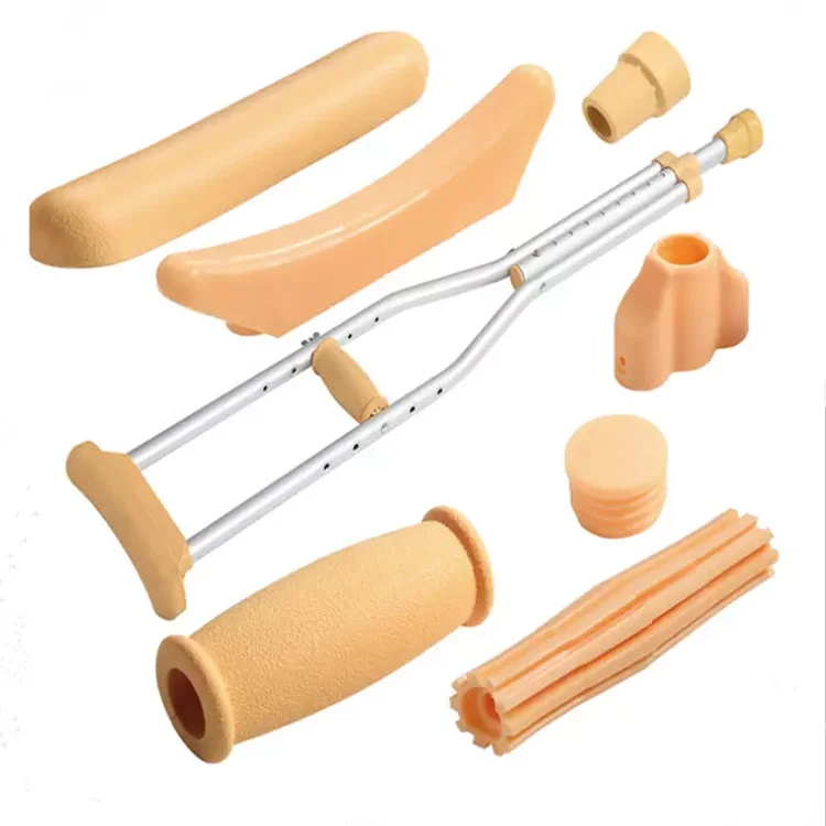 Crutch Pads Upper Soft Handle Rubber Orthopedic Underarm Crutches