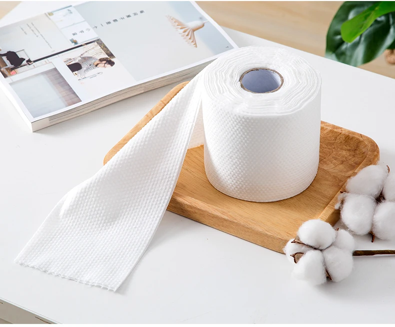 High Quality Lift Hand Roll Facial Tissues Viscose Fabric Facial Tissue