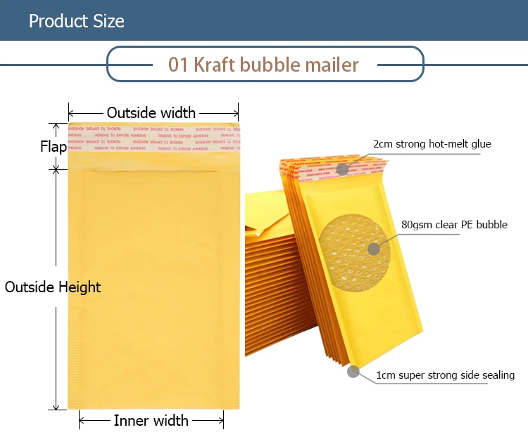wholesale Waterproof Postal Courier Mailing Envelope Air Bubble Mailer Bag Envelopes Plastic Bags for sale