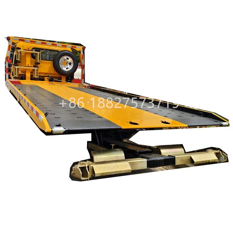 China Factory Rollback Flatbed Wrecker Truck Rotator Wrecker Sale Heavy