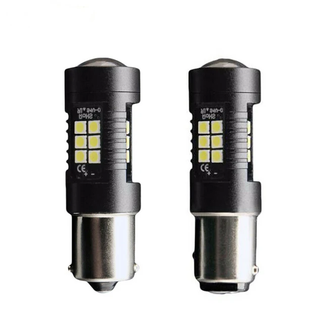 21 SMD 3030 LED Car COB Tail Backup Reverse Light Bulb 12V-24V 1156 1157 Red Yellow White Lamp