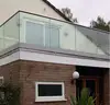 U Channel Type Safety Glass Railing for Balcony Balustrade