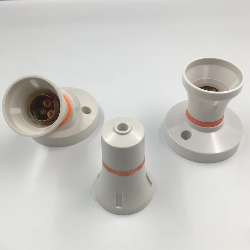 African Hot Selling E27 Bakelite Lamp Holder Plastic Wall Lamp Holder