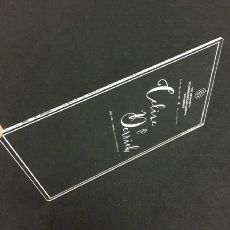 Custom Acrylic Invitation Card Display Rack for Wedding Invitations ...