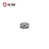 5x5 snap fit black round tactile push button switch cap