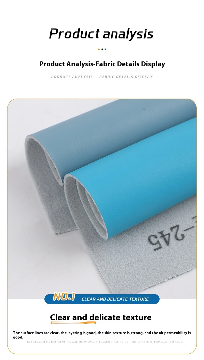 Environmentally friendly stain-resistant silicone leather Waterproof soft sofa leather Fine-grain silicone leather