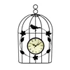 Metal Wall Clock Decoration Amazon sells hot style three-dimensional wall decoration birdcage wall clock crafts